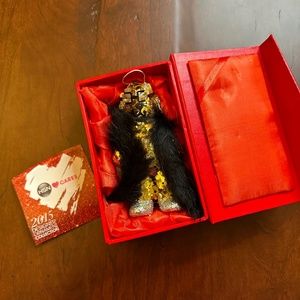 2015 HSN Cares Gold Bear Ornament with Swarovski